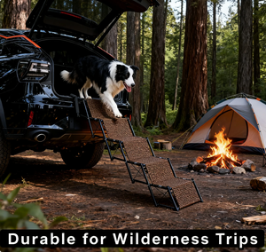 Dilu Beliebte Hunde-Autotreppe, Faltbare Hundetreppe, Metall-<span class=keywords><strong>SUV</strong></span>-Autostufen, Geeignet für Große Hunde - Product Image 5