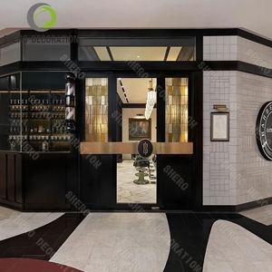 Meubles de salon de coiffure maquillage de coiffure avec armoire de rangement vitrine de salon de coiffure station de miroir pour la coiffure - Product Image 3