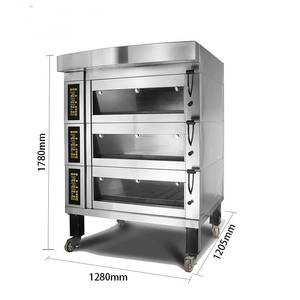 Forno Elettrico Industriale a 3 Piani per Panetteria, per Torte, Pane e <span class=keywords><strong>Pizza</strong></span> - Product Image 4