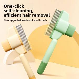 Moderna pettine multifunzione per animali domestici capelli lunghi e densi per rimuovere i peli dei denti per rimuovere i peli sciolti per cani gatti in plastica One-Click - Product Image 2