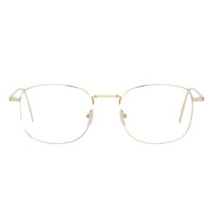 Gafas Xiaohongshu con Marco Metálico Rectangular, Bloqueo de Luz Azul, 90.5mm, Marco Completo, Lentes AC, Sin Graduación - Product Image 2