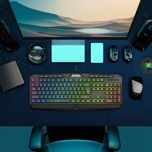 <span class=keywords><strong>Jedel</strong></span> Tùy Chỉnh 104 Phím Đa Phương Tiện LED Backlit Ánh Sáng Màng Chơi Game Bàn Phím Cho Văn Phòng & Máy Tính Để Bàn Sử Dụng - Product Image 6