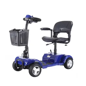 Factory price foldable mobility scooter 4 wheel electric vehicle for adults