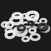 M4 M5 M10 Nylon Unter leg scheibe 4mm ID 15mm Außen durchmesser 1mm dick weiß schwarz Kunststoff Gummi Silikon Dichtung Distanz stück Dichtung sring