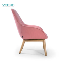 Chaise de canapé de tapisserie d'ameublement de cuir PU de conception moderne de couleur personnalisée avec des jambes en bois meubles convertibles de maison de loisirs pour l'usage de bureau