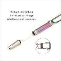 Collier de Résistance Respiratoire avec Filtre en Coton Intégré pour Yoga, Méditation, Aromathérapie, Soulagement du Stress et Pleine Conscience