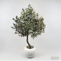 Arbre d'olivier artificiel en plastique sur mesure, grand modèle, pour intérieur et extérieur, réaliste, plante décorative pour Pâques, 90 cm-210 cm