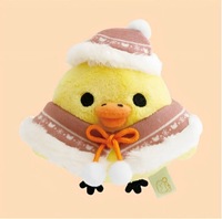 Porte-clés en peluche de coton Rilakkuma, mini ours en peluche doux brodé, breloque de sac, pendentif, porte-clés, mignonne poupée japonaise Kawaii, cadeau pour les fans