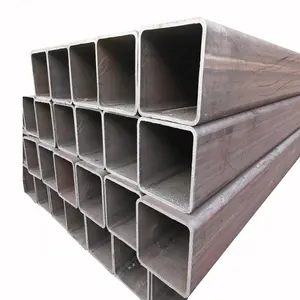 50x50 ms seção oca tubo quadrado erw aço tubo Carbono de metal suave quadrado tubos de aço retangular