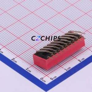 TM-10 DIP Switch Through hole Component (THT) Switch ( Number of Switch Sections: 10 )( Lead Spacing: 2.54mm ) - Product Image 2