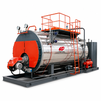 Chaudière à vapeur compacte 1t/h, 700 kW, à gaz et mazout, générateur de vapeur automatique pour hôtels et blanchisseries commerciales