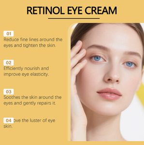 Crème contour des yeux au rétinol, soin hydratant doux, sensation de peau douce et lisse, soin quotidien rafraîchissant pour les yeux - Product Image 5