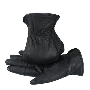 Guantes DE TRABAJO impermeables de cuero de invierno negro para conductores Guantes de cuero de seguridad para motocicletas con forro polar Enviar solo a EE. UU. - Product Image 4