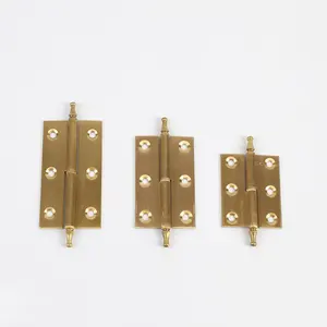 Hot sale Crown lift off Hinge Furniture Brass fixed pin Door Hinges
