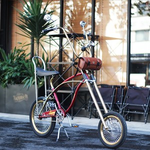 Bicicleta Retro Estilo Chopper de la <span class=keywords><strong>Costa</strong></span> Oeste, Accionada a Pedal, Horquilla Delantera Extralarga, Estilo Harley, 16 Pulgadas Delantera, 20 Pulgadas Trasera - Product Image 5