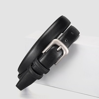 Nouvelle Collection 2026 : Ceinture Femme en Cuir Véritable Style Hong Kong Rétro Américain, Boucle Ardillon pour Pantalon de Travail, Ceinture de Luxe Haut de Gamme pour Femme