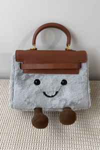Borsa a Tracolla da Donna Personalizzata, Grande Capacità, Resistente, <span class=keywords><strong>con</strong></span> Chiusura a Bottone, Stile Designer Cartoon, in Peluche - Product Image 6