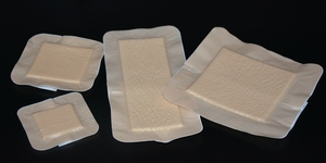 Pansements auto-adhésifs en mousse de <span class=keywords><strong>silicone</strong></span> JNCMED 15x15cm, bandages imperméables, antimicrobiens, certifiés CE - Product Image 3