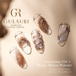 GULAURI 2025 New Modeling Texture Poire <span class=keywords><strong>Blanc</strong></span> Brillant Grès Texture Gel Polish pour Nail Art 3D Nail Design - Product Image 3