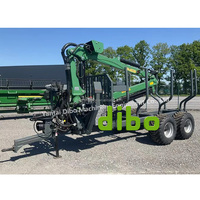 Palmvruchtenoogst-laadkraan, tractoraangedreven palmolievruchtenoogstmachine, 4-klauw tandwiellager motor kraan grijper FFB grijper