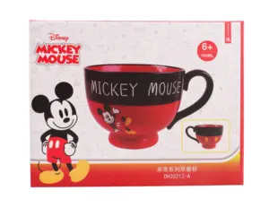 Tazze in ceramica Disney tazza di mucca congelata 2 Olaf Ariel McQueen Mickey Minnie Stitch tazza di caffè