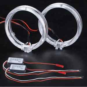 Feux avant de moto Starlight Led, yeux de démon, lumières de jour colorées DRL 12v, mini projecteur, lentille de moto - Product Image 3