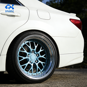 Velg Roda Sarang Lebah Biru 18 19 20 21 22 24 Inch 21x10.5J 5x130 5 Lubang Lebar Cekung Velg Alloy Tempa untuk SUV Mobil Porsche Set - Product Image 4