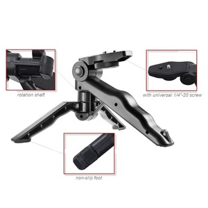 <span class=keywords><strong>Mini</strong></span> treppiede portatile con impugnatura a pistola 2-in-1 con manico rotante E Clip per telefono cellulare E supporto da tavolo in plastica resistente - Product Image 6