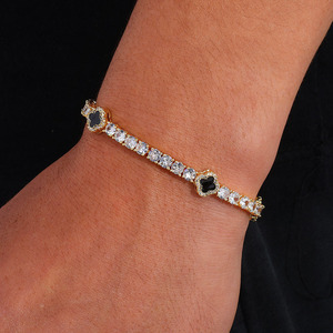 Luxury 925 Sterling Silver Four Leaf Clover Tennis <b>Bracelet</b> for Women VVS Moissanite Diamond Iced Out Lab Grown Diamond <b>Bracelet</b> - Product Image 3
