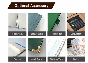 버서크 그레이 A5 노트북 레이저 각인 가능 가죽 하드커버 다이어리, 실 제본, 사무실, 학교, 비즈니스 및 기타 용도 - Product Image 6