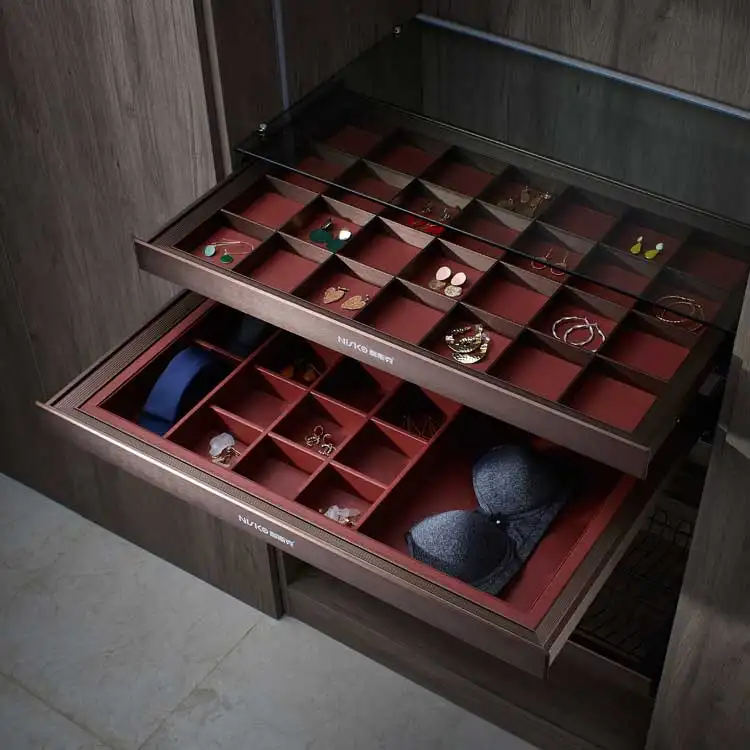 Декоративный ящик для хранения украшений NISKO, корзина для аксессуаров для гардероба