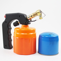 Chalumeau de soudage portable en laiton, pistolet à flamme pratique pour le camping en extérieur, torche à gaz butane, soudeuse à gaz portable