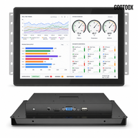 Monitor de Pantalla Táctil Capacitiva Industrial Integrado de 10.1 Pulgadas, 1280x800, HDMI, VGA, USB, Montaje en Panel LCD para Automatización Industrial HMI