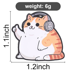 Spilla smaltata con gatto carino in scatola di cartone IF BEING TOO HARD ON YOURSELF WORKED IT WOULD HAVE WORKED BY NOW, spilla a forma di gatto dei cartoni animati - Product Image 3