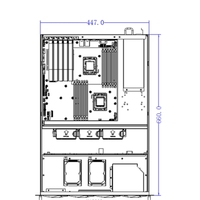 Стандартный серверный корпус ATX 12x9.6 дюймов с горячей заменой, 8 отсеками для HDD, 2U, для монтажа в стойку, по заводской цене