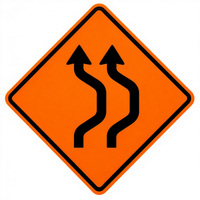 Panneau d'avertissement routier personnalisé pour travaux en cours, panneau de signalisation extérieur étanche en aluminium réfléchissant pour zone de travail et chantier de construction