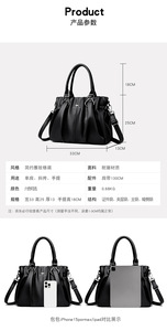 Factory Direct Sale Women's Retro Luxury Handbags Large Capacity Pu Leather Pu Vintage <b>Tote</b> Bag Shoulder Shopping Bag Women - Product Image 3