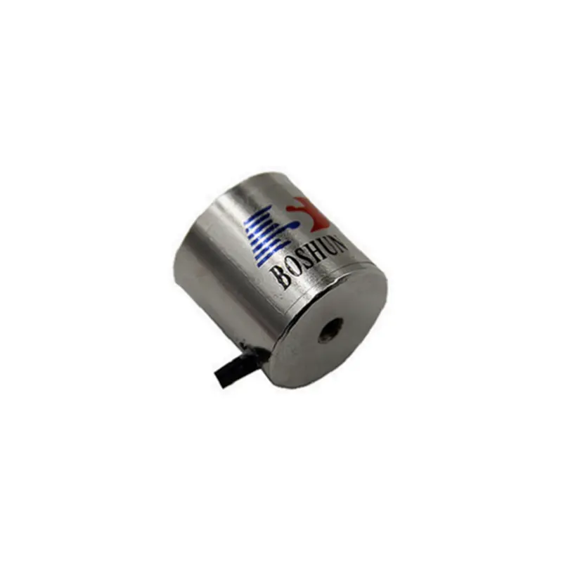 Customization Small Powerful Holding Type Dc 12v 24v Cylinder Micro Mini Electromagnet
