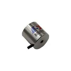 Özelleştirme küçük güçlü tutma tipi Dc 12v 24v silindir mikro Mini Electromagnet