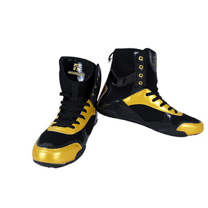 高品質で快適なボクシングシューズ、耐久性があり通気性に優れ、オールシーズン対応 - 男の子用ファブリックボクシングシューズ - Product Image 1