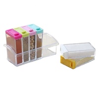 6 pièces/ensemble salière et poivrière bocaux pour épices assaisonnement herbes épices conteneurs de stockage bouteille Condiment sel boîte livraison directe