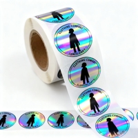 Étiquettes personnalisées imprimées en 3D pour flacons de peptides, sceau de cire, hologramme argenté, vinyle imperméable, parfum de luxe, bougie, rouleaux d'étiquettes gratuits