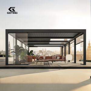 Gemotoriseerde Opening Lamellendak Aluminium Intrekbare Pergola Waterdicht Bioklimatisch Tuinhuisje - Product Image 5