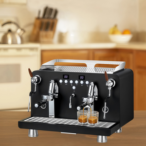 Machine à <span class=keywords><strong>café</strong></span> semi-automatique haut de gamme du <span class=keywords><strong>grain</strong></span> à la tasse avec réglages de broyage ajustables pour une infusion personnalisée - Product Image 1
