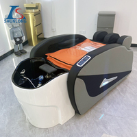 Fauteuil de lavage de luxe électrique automatique avec hydromassage et fonction spa intégrée