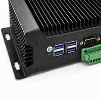 Computadora Industrial Integrada Sin Ventilador YCT, Intel N100, 8GB DDR4, 4x USB 3.0, 2 COM, Bloque de Terminales, WiFi, para Computación de Borde, OEM/ODM