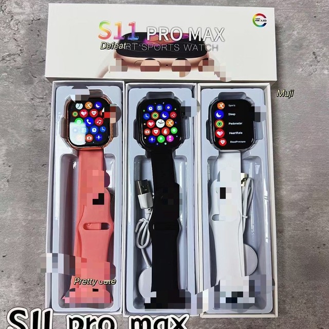 S11 Pro Max square Smart Watch Fashion Sports Smart Watch Men Women Full Touch Screen IP68 Waterproof BT Call SmartWatch