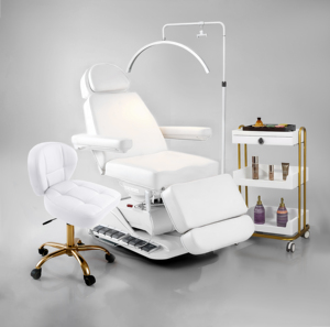 Lettino Professionale per Trattamenti Viso, Estetista, Tatuaggi, Ceretta, Fisioterapia, Odontoiatria, <span class=keywords><strong>Estetica</strong></span>, Poltrona Completamente Elettrica per Massaggi - Product Image 1