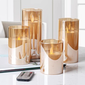 Moderno estilo europeu vela alto redondo vidro cilindro cristal chão vela titular para casamento evento peça central decoração - Product Image 5
