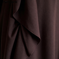Abaya en mousseline mate légère pour femme, manches longues évasées élastiquées, robe longue décontractée et modeste pour le quotidien, plusieurs couleurs